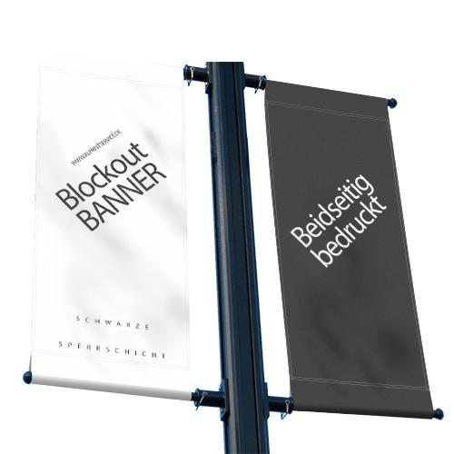 Blockout | Blockoutbanner | Banner beidseitig bedruckt | 2-seitig bedruckter Banner | Werbebanner | Banner drucken | PVC-Banner |