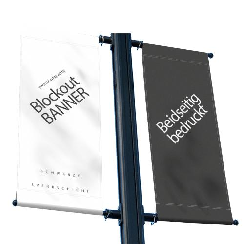 Blockoutbanner | Banner beidseitig bedruckt | Werbebanner | Banner online selbst gestalten |