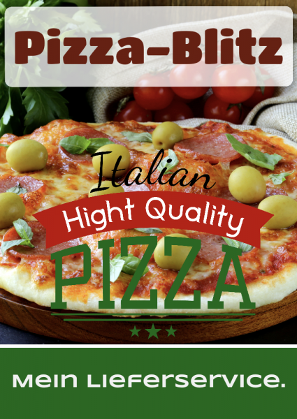 Pizza | Pizzaposter | Pizzaplakat | Plakate | Poster | Pizzawerbung | Kostenlose Vorlagen |
