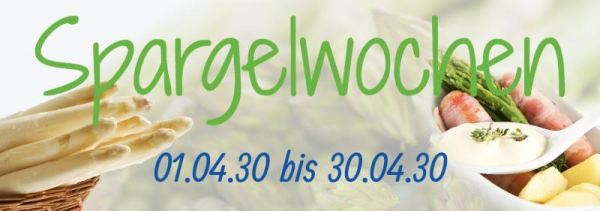 Spargelwochen | Spargel | Banner | Spargelwerbung | Spargelbanner | Online selbst entwerfen | Online gestalten | Online erstellen |