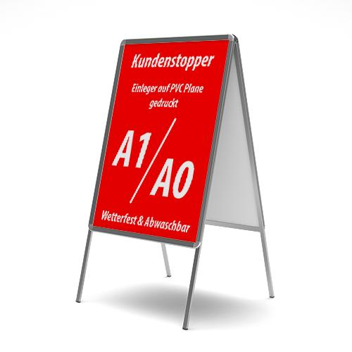 Kundenstopper Einleger | Werbebanner | PVC Banner drucken | Plane drucken