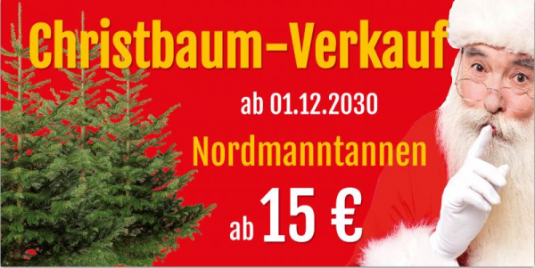 Weihnachtsbanner | Christbaumverkauf | Weihnachtsbaumverkauf | Banner Christbaumverkauf |