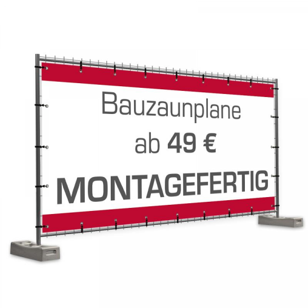 Bauzaunbanner | Bauzaunplane | Online selbst gestalten | Zaunbanner |