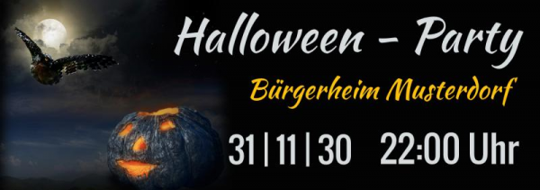 Halloween | Banner | Werbebanner | Online gestalten | Online erstellen | selbst entwerfen | Halloweenbanner | Spannband |
