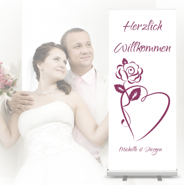 Werbebanner günstig drucken für Ihre Hochzeit Banner drucken