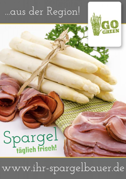 Spargel | Kostenlose Druckvorlagen | Druckvorlage | Spargelplakat | Spargelposter |