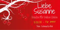PVC Banner zum Valentinstag online selber erstellen PVC Banner zum Valentinstag online selber erstellen