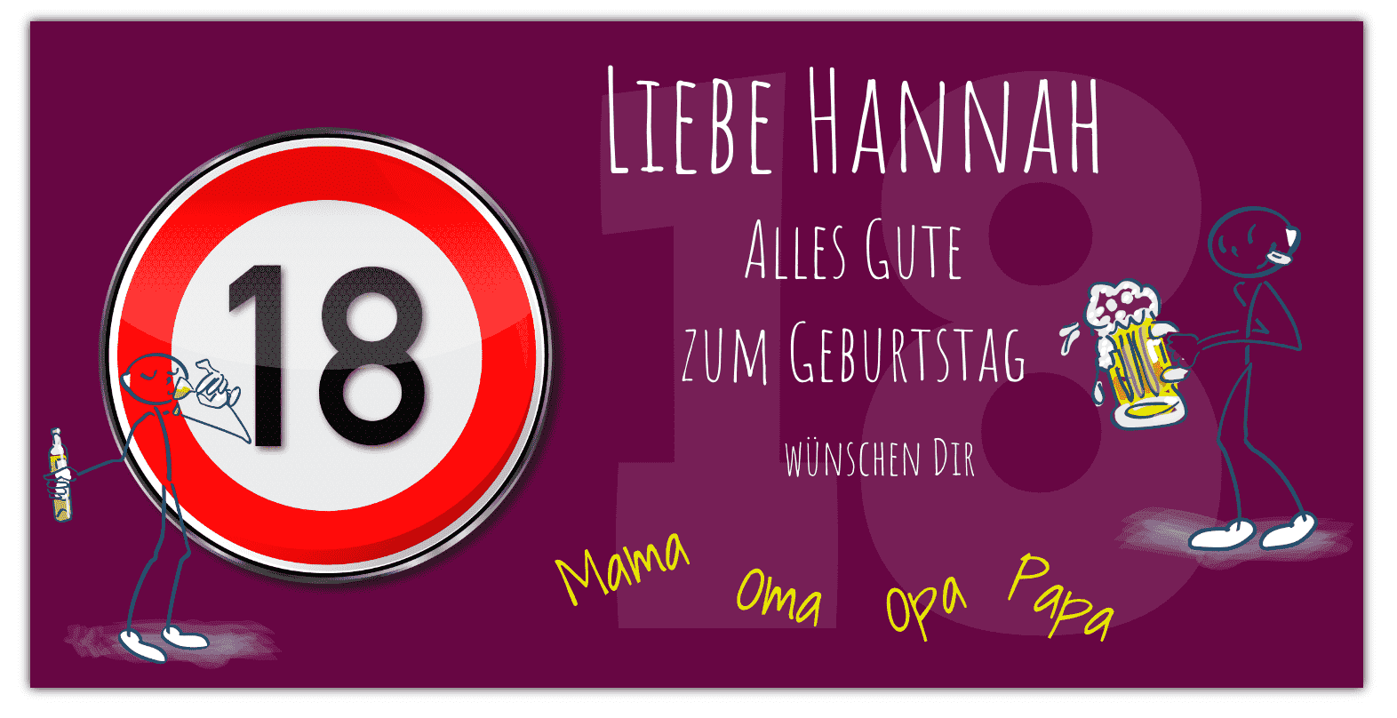 Geburtstags-Banner „18“ – Dekoration Für Die Perfekte 18. Feier