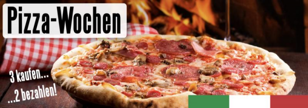 Pizzabanner | Pizza Werbebanner | Pizza-Banner | Kostenlose Druckvorlage |